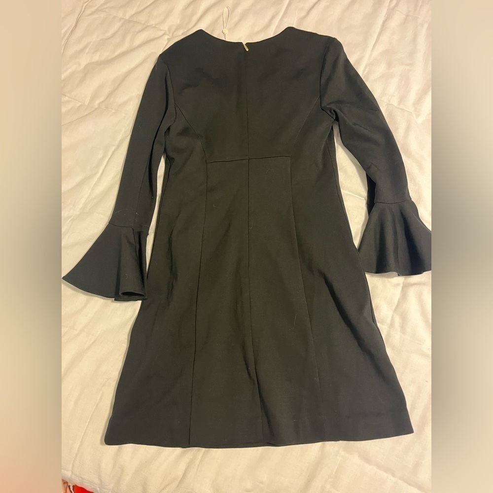 Trina Turk black bell sleeve dress - Picture 4 of 5